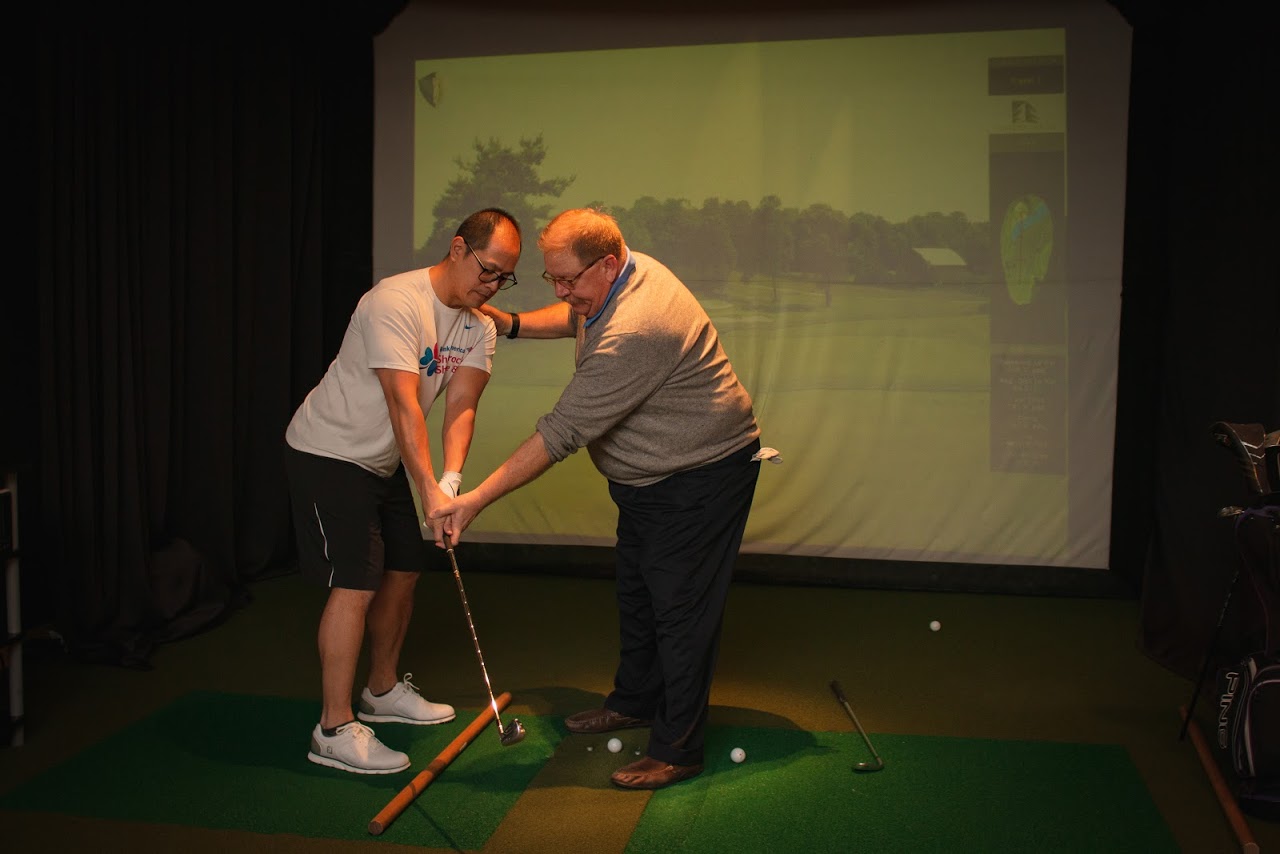 Golf Simulator at Lakeshore Sport & Fitness at Illinois Center